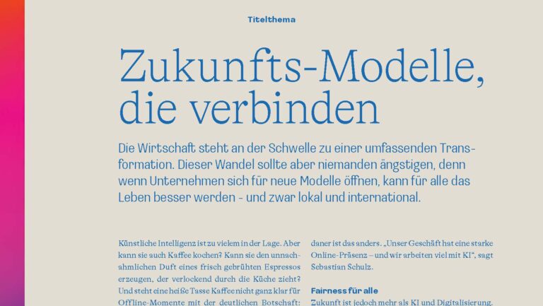 Zukunfts-Modelle, die verbinden